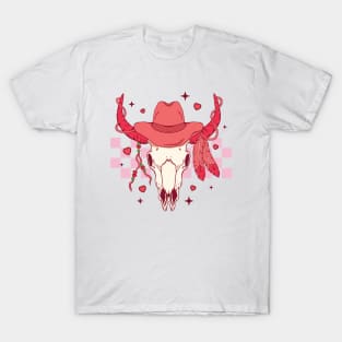 Western Skull Valentines Day T-Shirt